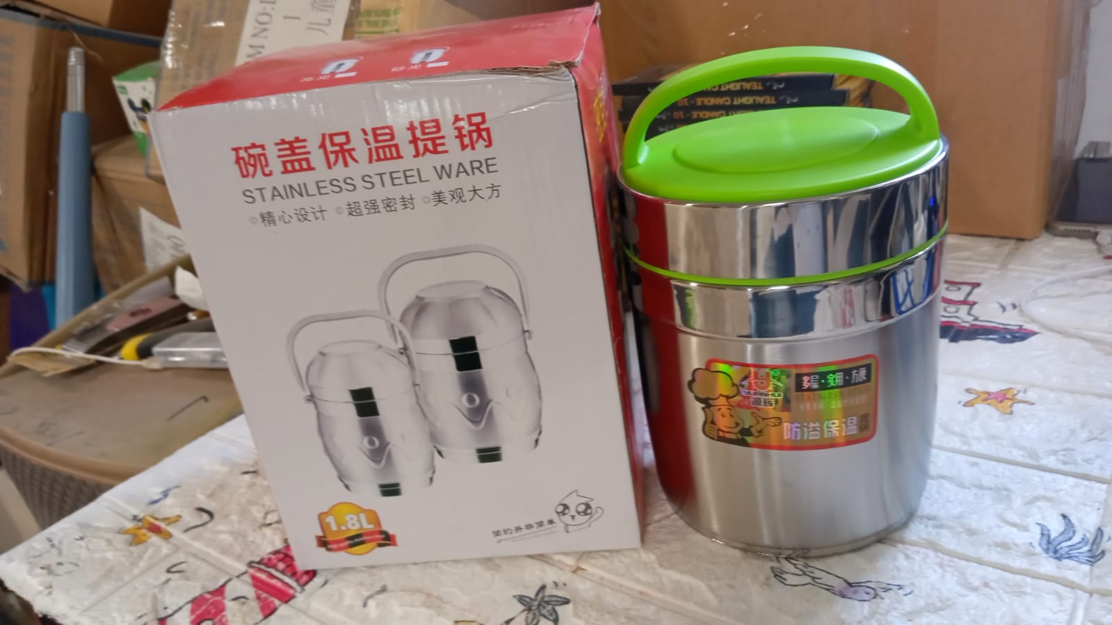5525 LEAK-PROOF THERMOS FLASK FOR HOT FOOD, WARM SOUP CUP, VACUUM INSULATED LUNCH BOX, FOOD BOX FOR THERMAL CONTAINER FOR FOOD STAINLESS STEEL (1.8 L) 5525 LEAK-PROOF THERMOS FLASK FOR HOT FOOD, WARM SOUP CUP, VACUUM INSULATED LUNCH BOX, FOOD BOX FOR THERMAL CONTAINER FOR FOOD STAINLESS STEEL (1.8 L)